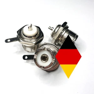 DE - PL UHF / SO239 conector empotrado alrededor de 16 mm orificio versión de soldadura - nuevo - Imagen 1 de 2