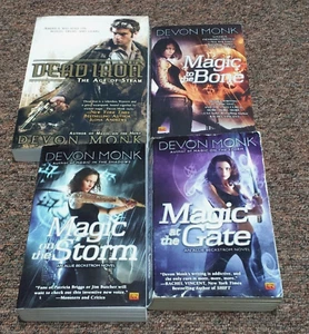 DEVON MONK 4 books SERIES: ALLIE BECKSTORM, MAGIC AT THE GATE, AND AGE OF STReam - Imagen 1 de 2