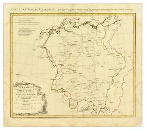Germany Map Allemagne Germaniae Tobias Mayer - Picture 1 of 1