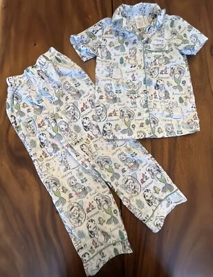 Комплект из двух пижам для девочек Disney Animators Pj's размер 5–6 б/у в отличном состоянии - Изображение 1 из 4