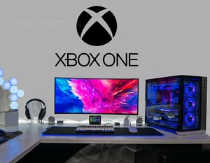 Gaming Wall Stickers Decals XB Gamer Logo Wall Art Gamer Room Wall Sticker XB84 - Picture 1 of 7