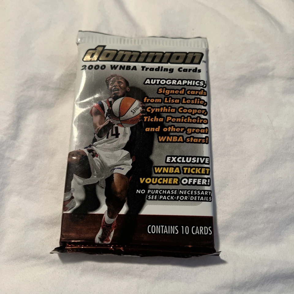 *SEALED* 2000 WNBA Dominion Trading Cards Wax Pack basketball - Image 1 of 4