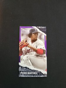 2020 Topps RIP Baseball Pedro Martinez Purple Mini #14/25 Red Sox Exclusive HOF