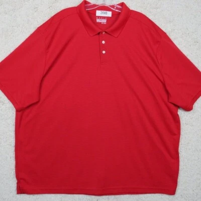 Basic Editions* Men's Short Sleeve Straight Hem Ribbed Pullover Polo Shirt~ 2XL - Image 1 of 4