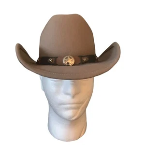 Bullhide Jährling Cowboy Hut Kinder sand taupe Premium Wollfilz Größe L - Bild 1 von 7