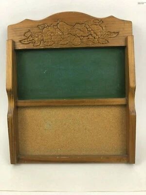 Chalkboard Memo Board Wall Hanger Vintage Overall approx 12-1/2" x 15-1/4" - Image 1 of 4