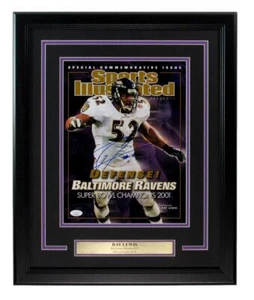 Foto autografiada de Ray Lewis de los Ravens 11x14 enmarcada 188988 - Imagen 1 de 4