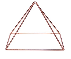 Copper Energizer Pyramid Energy Healing Meditation Crystal Spiritual Tool 15cm - Picture 1 of 2
