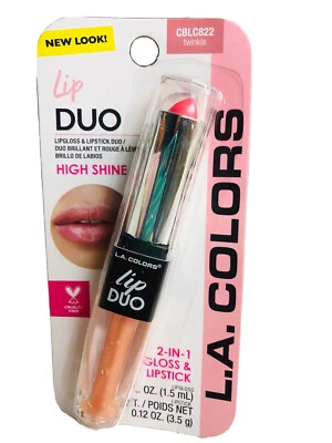 L.A. Colors High Shine 2 In One Gloss/Lipstick 1.5 ml-CBLC822 Twinkle. - Image 1 of 4