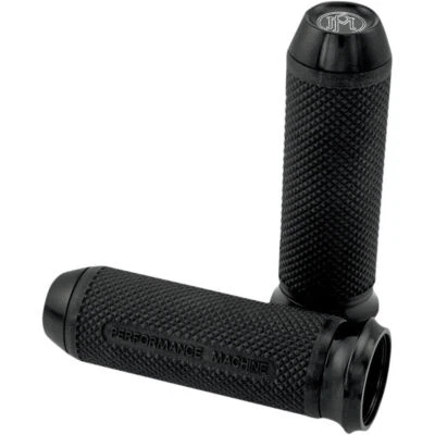 Performance Machine Elite Custom Grips 2008-2017 Harley Throttle-by-Wire Black  - Image 1 of 2