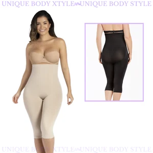 Faja Colombiana Moldeadora Butt Lifter High Waist Capri Shapewear Curveez 3735 - Picture 1 of 14