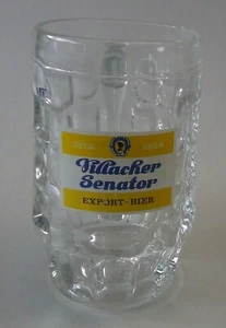 Vintage Austrian Villacher .5L Beer Glass Mug - circa 1980 - Sanahed #1321 - Picture 1 of 4