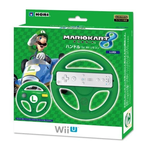 Nintendo Mario Kart 8 Handle for Wii Remote Luigi Japan A1504