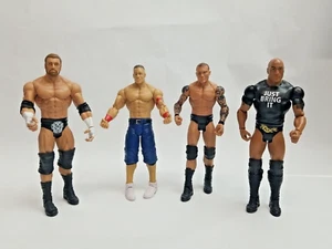 WWE Action Figuren 4 Stück John Cena The Rock Triple H Randy Orton Grundfiguren - Bild 1 von 13