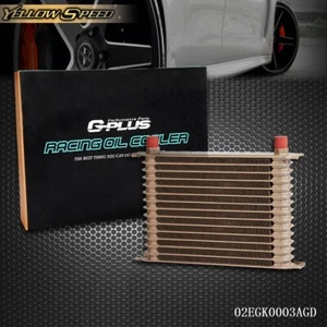 15 Row AN10 Fit For Universal Full Aluminum Engine Transmission Oil Cooler - Picture 1 of 7