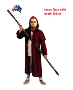 Halloween Kids CHild Aang's Hooded Cloak Length 105cm Cape Costumes Party - Picture 1 of 1