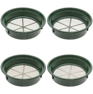 4-Piece Gold Mining Pan Classifier Set with 1/4", 1/8", 1/20", 1/30" Holes - Picture 1 of 5