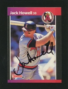 1989 Donruss #288 JACK HOWELL, Angels: Black Sharpie Autograph 161069 - Picture 1 of 3