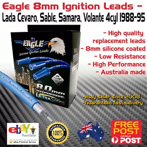 Eagle 8mm Ignition Spark Plug Leads fits 4cyl Lada Cevaro Sable Samara Volante - Picture 1 of 4