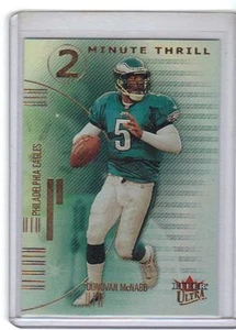 2001 Ultra 2 Minute Thrill Donovan McNabb 43/250 Philadelphia Eagles - Picture 1 of 1