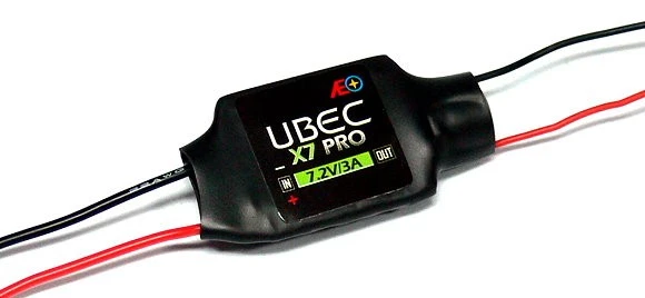 AEO RC Model X7 Pro Input 6-23V Output 7.2V/3A 12g R/C Hobby UBEC BEC AC917 - Image 1 of 1