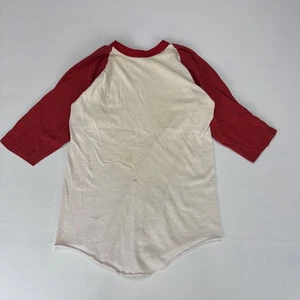 Vintage 70s RUSSELL ATHLETIC Shirt Large Red White Three Quarter Sleeve Ringer - Bild 1 von 9