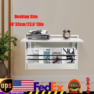 Wall-mounted Folding Table 90° Foldable Wall Table Fold Down Table 24.8x16.3 in - Picture 1 of 15