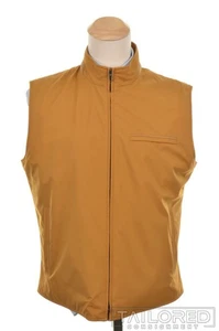 Chaleco chaleco con cremallera LORO PIANA acolchado mostaza lisa sistema Storm para hombre - XL - Imagen 1 de 5