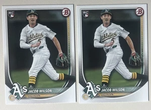 (2) 2025 Bowman Jacob Wilson Rookie RC #9 - Picture 1 of 1