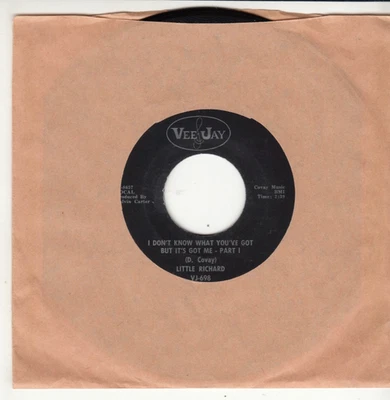 LITTLE RICHARD - I DON'T KNOW WHAT YOU'VE GOT BUT IT'S GOT ME - VEE JAY 45 - Image 1 of 2