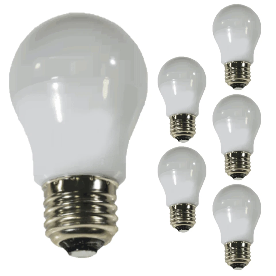 Diodesy A15 LED Amber Light Bulb 5W E26 120V 200° 15000 Life Hours Amber 6Pk - Image 1 of 1
