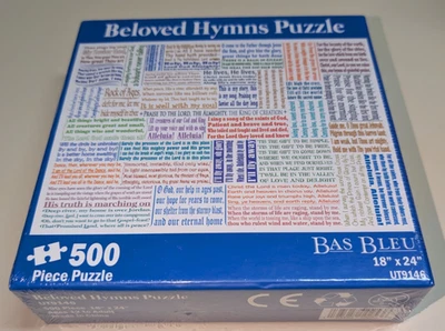 Rompecabezas Bas Bleu Beloved Hymns 500 piezas raro nuevo sellado Foto 1 de 4