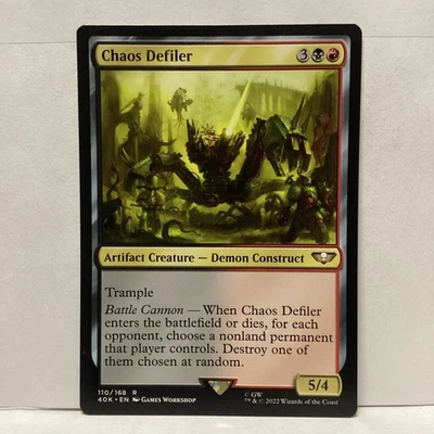 MTG Chaos Defiler Magic: The Gathering Warhammer 40K Rare #110 - Image 1 of 2