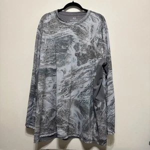 Realtree Aspect Fishing Shirt Mens 3XL XXXL Gray Long Sleeve Outdoor EUC - Picture 1 of 7
