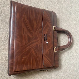 Montblanc documents leather laptop Business Bag - Picture 1 of 7