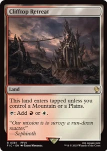 1 x Clifftop Retreat - Final Fantasy Commander - LP - MTG - Picture 1 of 1