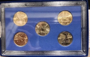 Quarters of the Fifty States 2001 Commemorative Five Uncirculated Coin Box Set - Picture 1 of 7