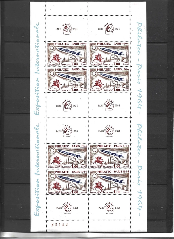 bloc timbres France neuf ** "Philatec  1964 " n° BF6 - Photo 1/1