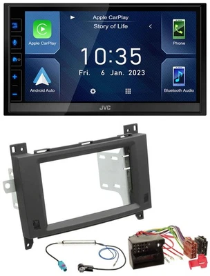 JVC DAB Bluetooth MP3 USB 2DIN Autoradio für Mercedes Vito Viano 06-14 Rubbertou - Bild 1 von 4