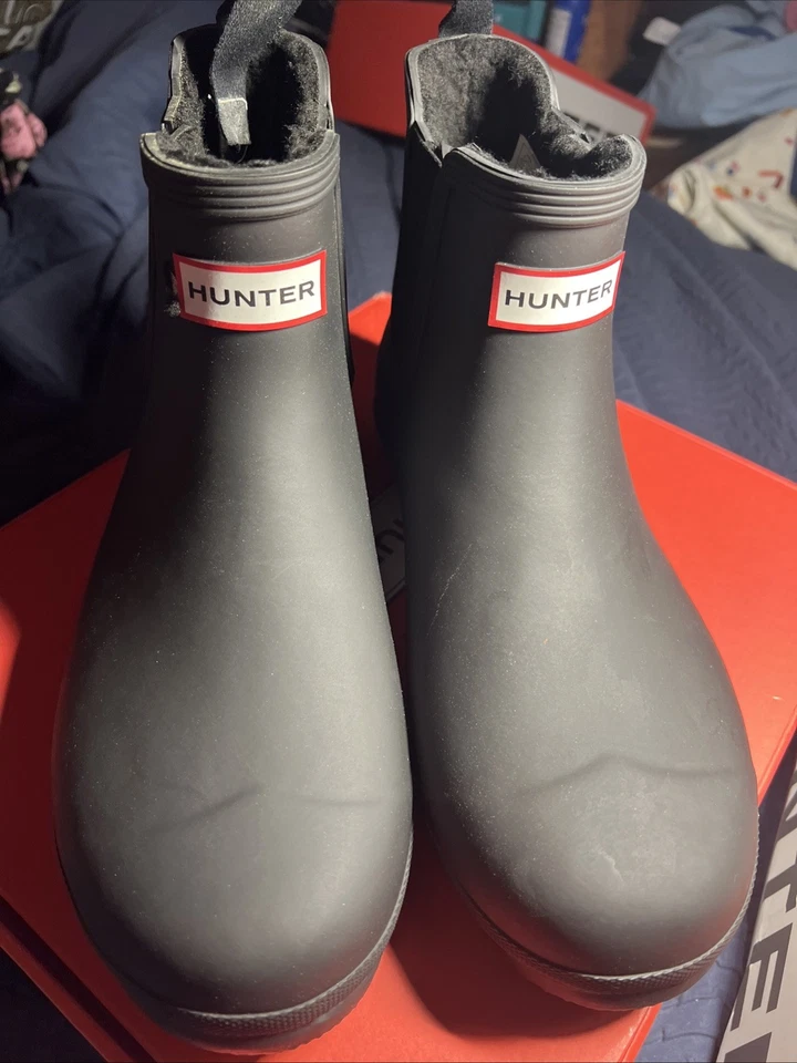 Women's Hunter Original Chelsea Boots WFS2078RMA w/ Box BLACK Size 6