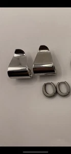 Lote De 2 Pendientes Vintage Tono Plata (Aro/Cuelga) - Imagen 1 de 5