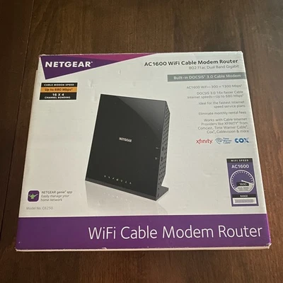 Netgear  WiFi Cable Modem Router AC1600 – DOCSIS 3.0 - New In Box - Image 1 of 4