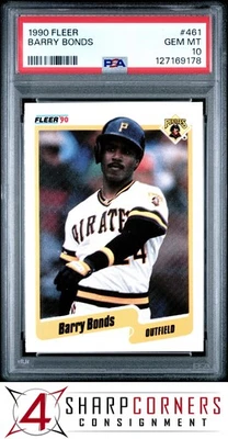 Fleer #461 Barry Bonds Pirates 1990 PSA 10 Foto 1 de 3