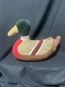 Cuscino in stoffa peluche anatra originale vintage decorazione cabina - Foto 1 di 6