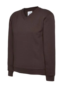 Uneek - Sweater Leher V Kanak-Kanak - 50% Poliester 50% Kapas - Coklat - Saiz 5 - Picture 1 of 1