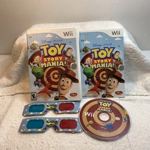 Disney Pixar Toy Story Mania Wii Video Game 3D Glasses & Compete Tested See Pics - Picture 1 of 19