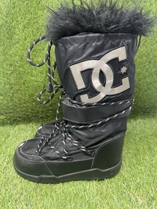 De colección DC *Botas de Nieve Chalet Negras Piel Sintética* Mujer Talla M/7L ¡RARAS Y2K!! - Imagen 1 de 9