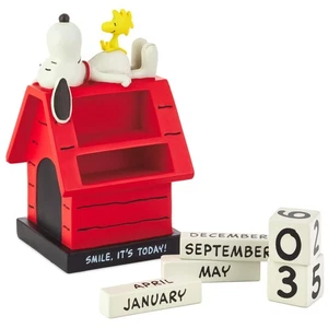 Snoopy Woodstock Calendario Perpetuo Arachidi Decorazione Scrivania Regali - Foto 1 di 8