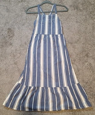 Antiguo vestido sin mangas azul marino para niñas talla XL 14-16 Foto 1 de 4