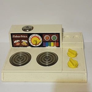 Vintage 1978 Fisher Price Kitchen Stove Top Glow Magic Burners Bell Works - Picture 1 of 5